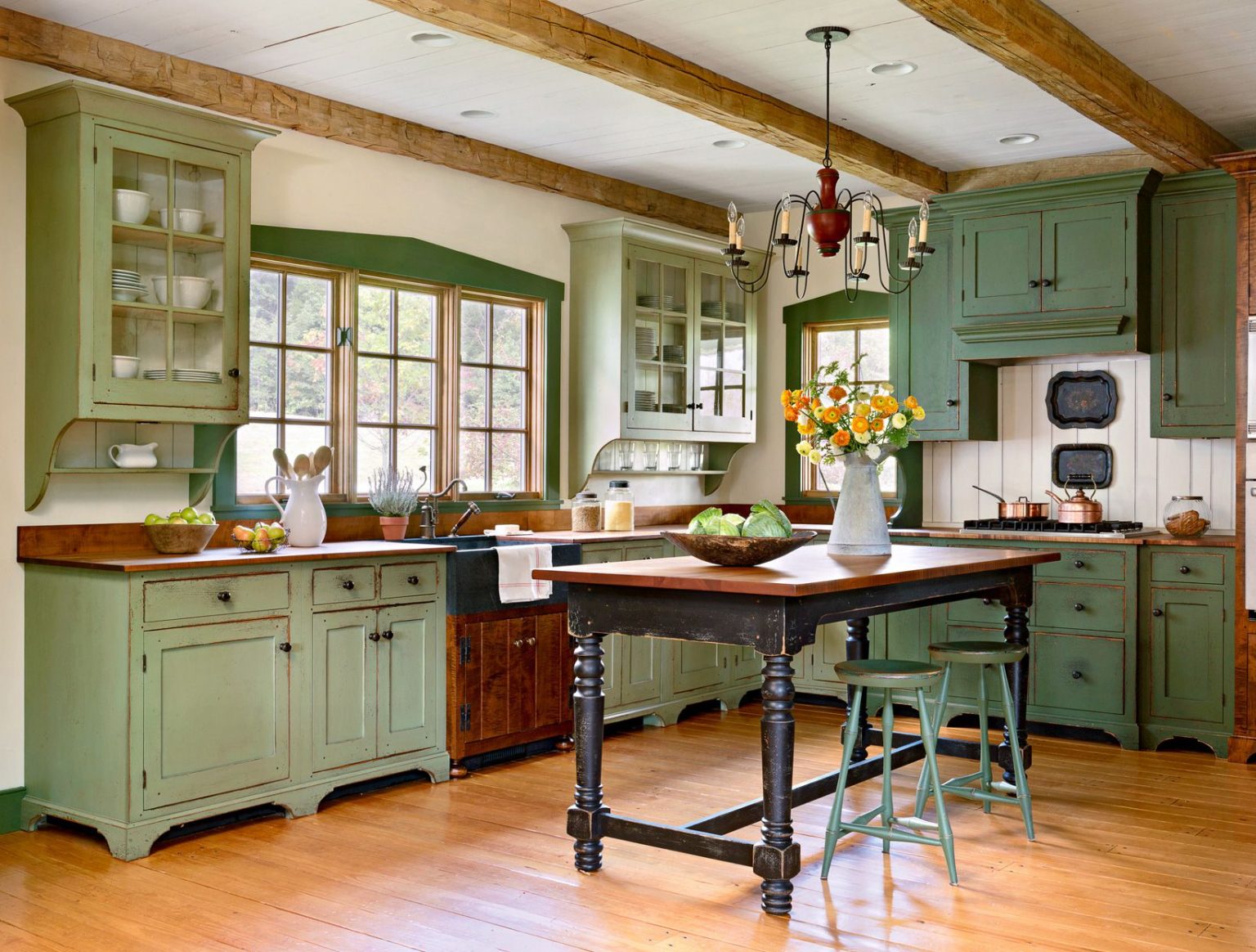 Kitchen Wrinkle Farmhouse Sage Green Kitchen Cabinets: Why This Color Has Taken Over ...